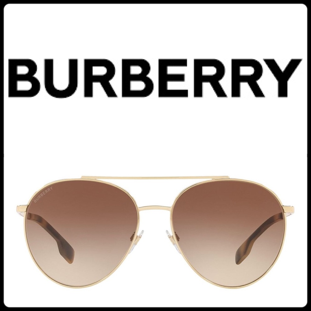 BURBERRY AVIATOR SUNGLASSES || 59MM